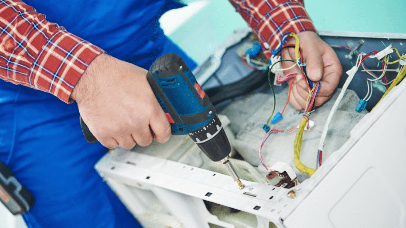 Gördes Samsung Samsung çamaşır makinesi kart tamiri – Su almama arızası orijinal parça ile giderildi. - Teknik servis örneği